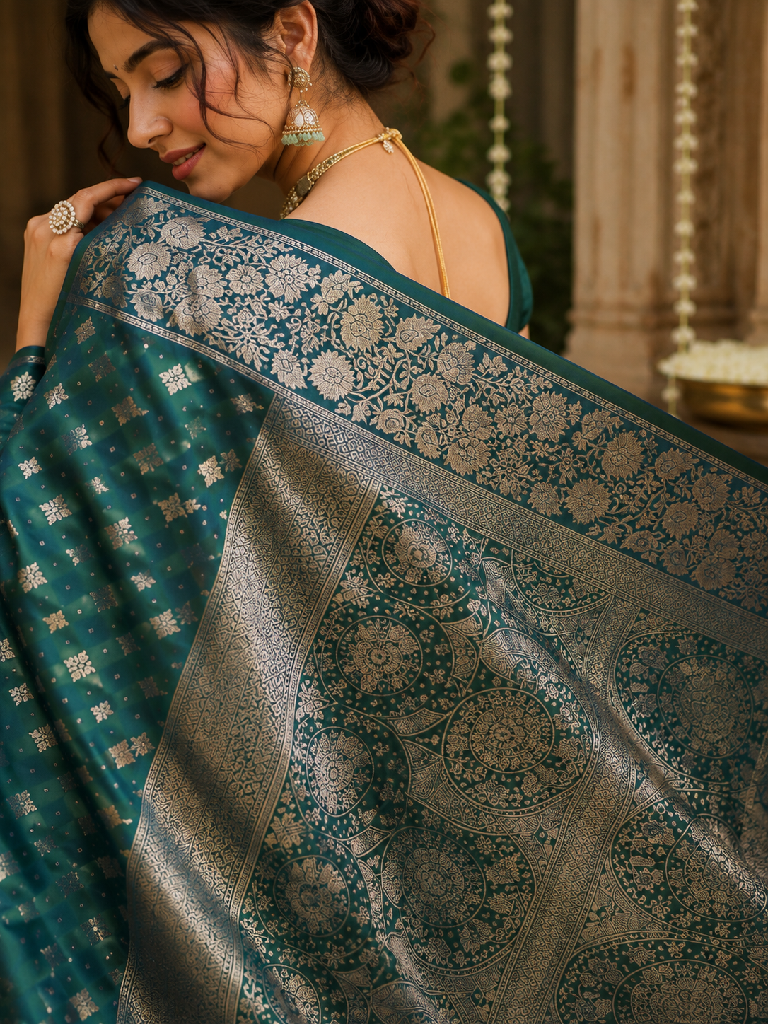 Bangalori Silk Saree with Blouse Piece | Elegant Traditional Indian Saree | Festive & Ethnic Wear