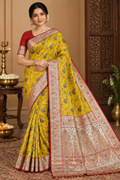 Pashmina Silk Saree with Blouse Piece | Elegant Traditional Indian Saree | Festive & Wedding Wea