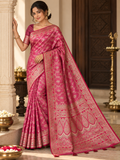 Mashru Silk Saree with Blouse Piece | Traditional Indian Silk Saree | Elegant Ethnic Wear