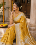 Bangalori Silk Saree with Blouse Piece | Elegant Traditional Indian Saree | Festive & Ethnic Wear
