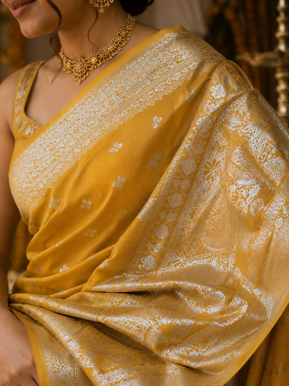Bangalori Silk Saree with Blouse Piece | Elegant Traditional Indian Saree | Festive & Ethnic Wear